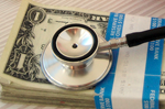 money and stethoscope